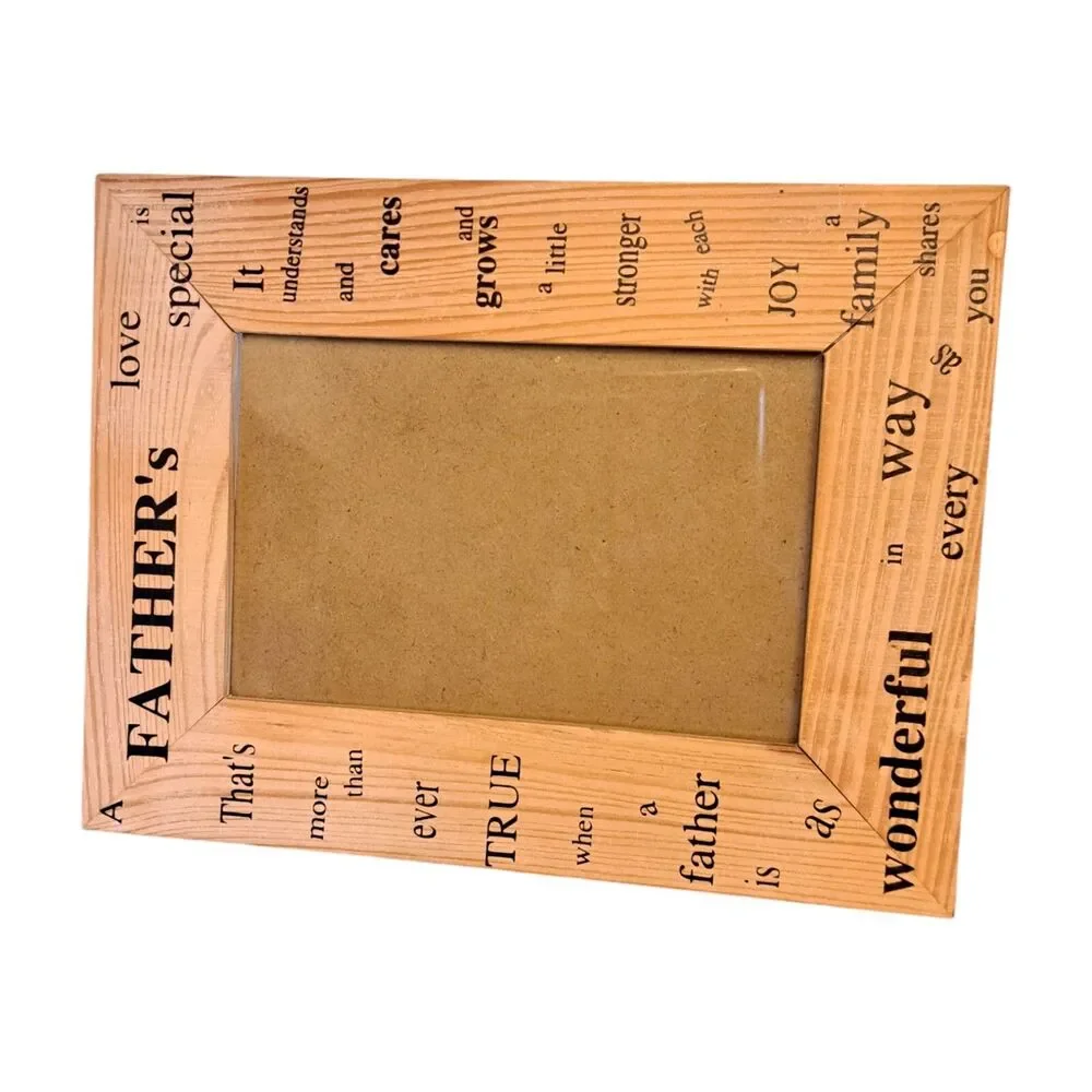 Father's Love Picture Photo Frame Wooden For 5.5 X 3.5 Inch Photo